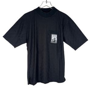 Vtg Harley-Davidson 90s Men's Motorcycle Pocket Tee M Black Short Sleeve Shirt